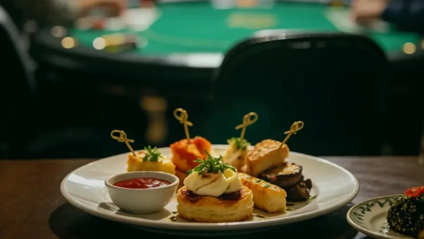 Assiette de marée dressée au passe